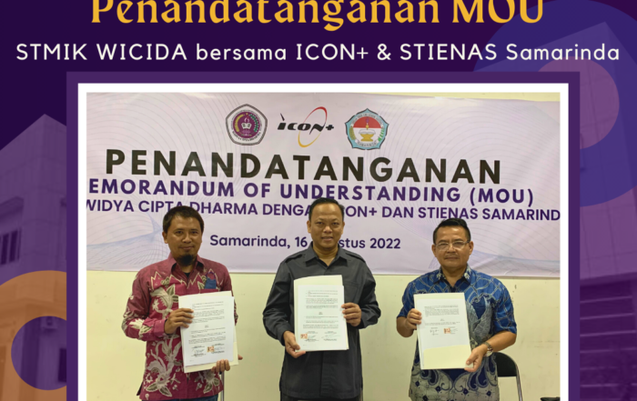 MOU WICIDA dengan ICON+ dan STIENAS Samarinda