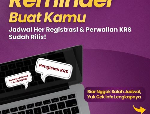Jadwal Her registrasi dan Perwalian KRS Semester Genap TA. 2025/2026